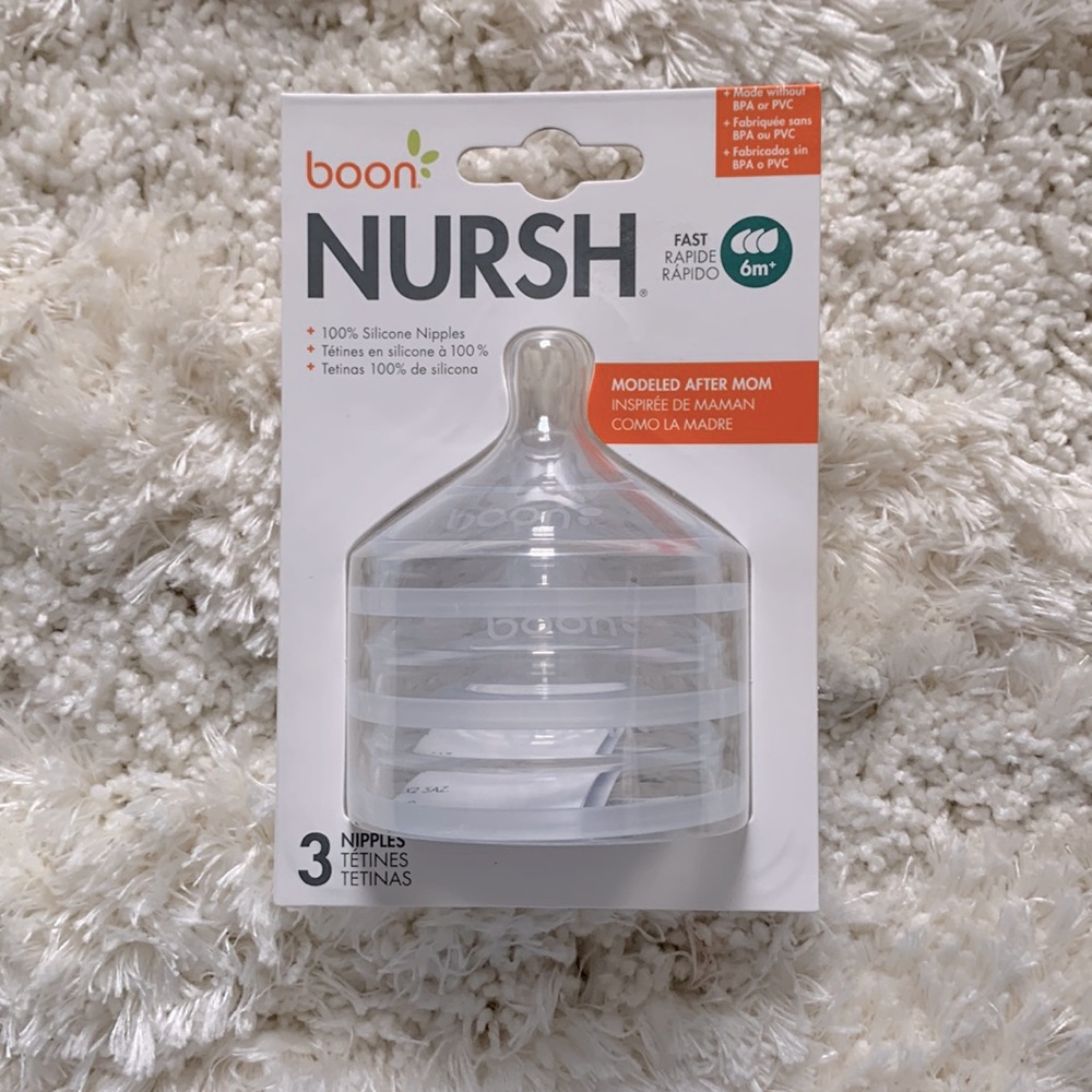 Boon Nursh 6m+ Silicone Nipple